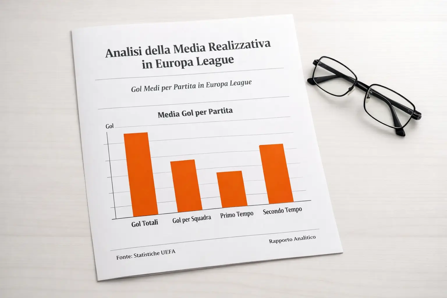 Infografica con medie gol della competizione
